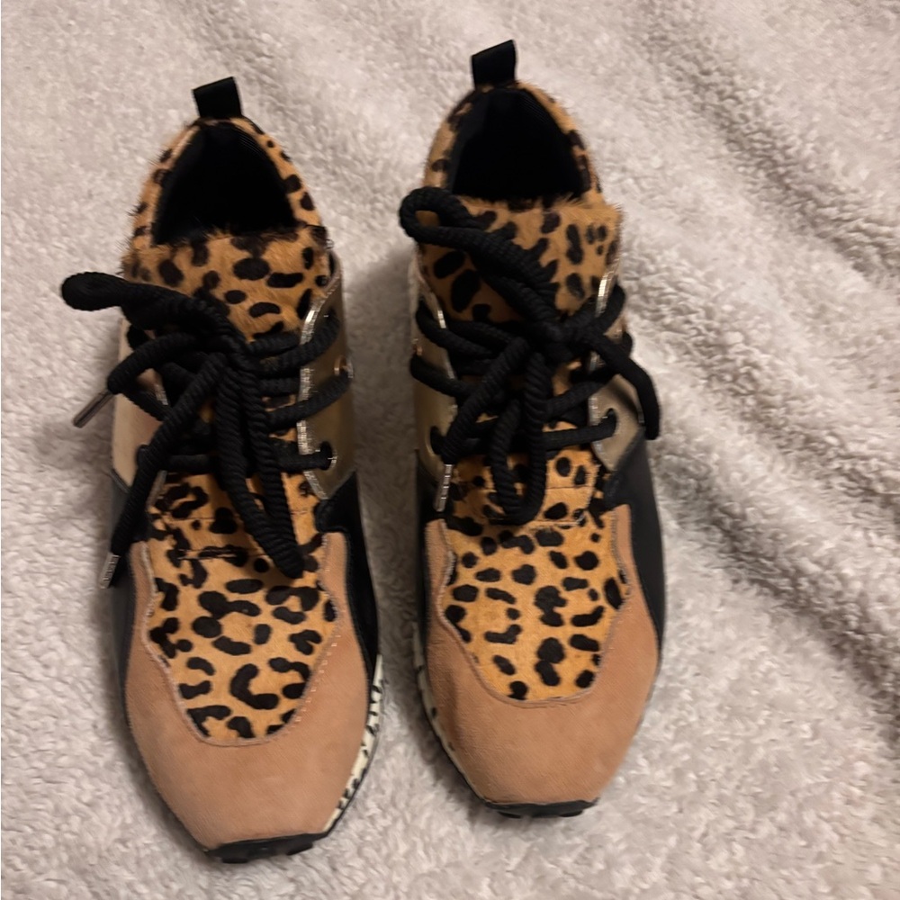 Steve Madden Leopard Print Women's Sneakers. Clean. Worn twice